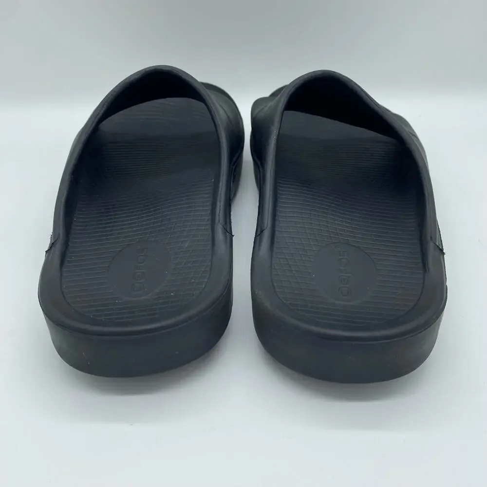 Oofos Black Rubber Slide Sandals Comfort Shoes Orthopedic Slip-on Men's size 10